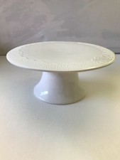White ceramic Cake stand in Pedestal with classic design
