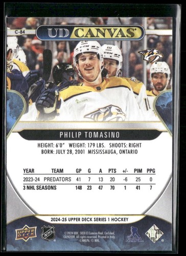 2024-25 24-25 UD HOCKEY Series 1,2 & EXTENDED - UD Canvas*U Pick From List*NM - Picture 113 of 501