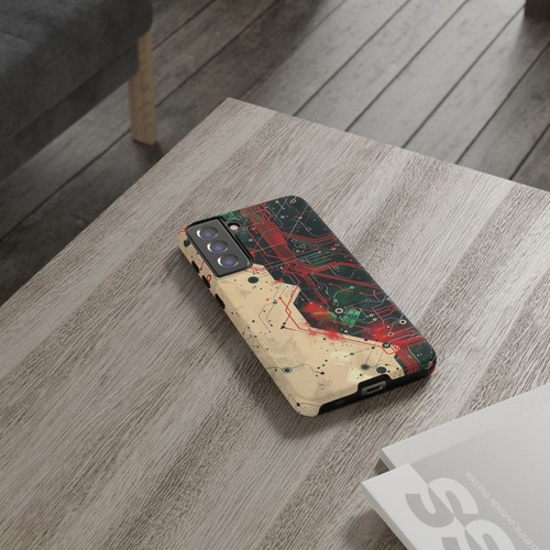 Red Green Circuit Board Phone Case for Samsung Galaxy S25 S24 S23 S22 S21 - 第 77/91 張圖片