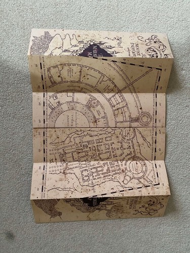 Replica Harry Potter Marauder’s Map From The Official Warner Bros Studio Tour - Picture 4 of 4