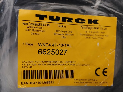 Cable sensor Turck WKC4.4T-10/TEL (6625027) M12, ángulo, hembra, 10m - Nuevo - Imagen 2 de 4