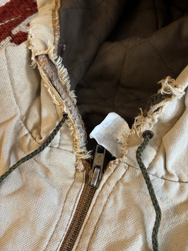 Vintage SafTBak Detroit Jacket Sz L Brown USA Made Double Gut Distressed Stain - Picture 11 of 19