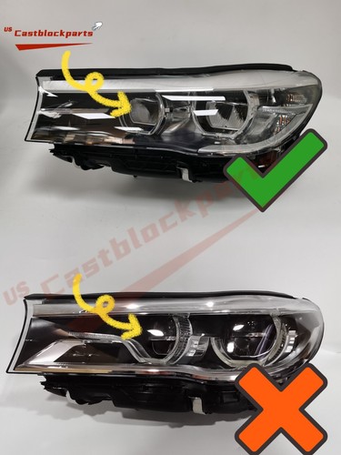 16-19 BMW 7 Series 750 740 G12 G11 Xenon LED Headlight Adaptive Left+Right OEM - Foto 2 di 12