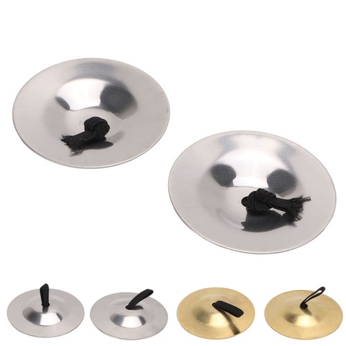 2Pcs Finger Cymbals Pure Copper Wear Resistant Easy Grip Finger Bell For Dan HR6 - Picture 9 of 28