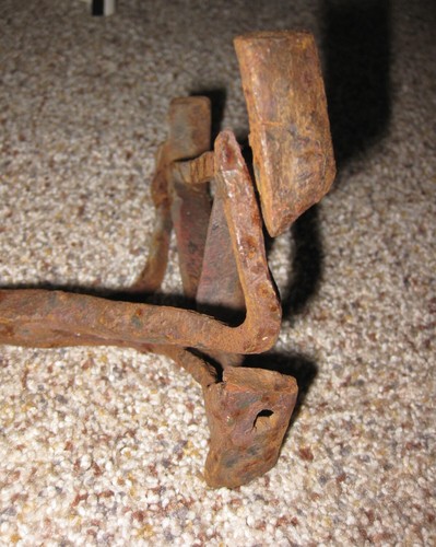 BRANDEISEN, GROSS, AUSGEFALLEN "A" HANDGESCHMIEDET, ANTIK, 22" - Bild 13 von 16