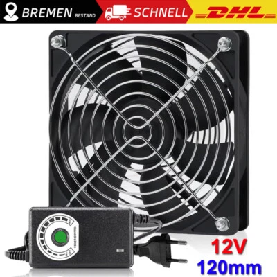 MARKENLOS Gehäuselüfter Lüfter PC Ventilator lüfter 120 mm Leise PC Gehäuselüfter Fan 12V