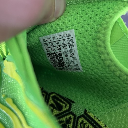 Scarpe Adidas Adizero 12.0 Poison Football Uomo 13 Verde Tacchetti Luminosi IG7216 - Foto 8 di 9