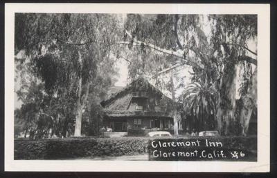 REAL PHOTO Postcard CLAREMONT California/CA  Local Area Tourist Inn 1940's