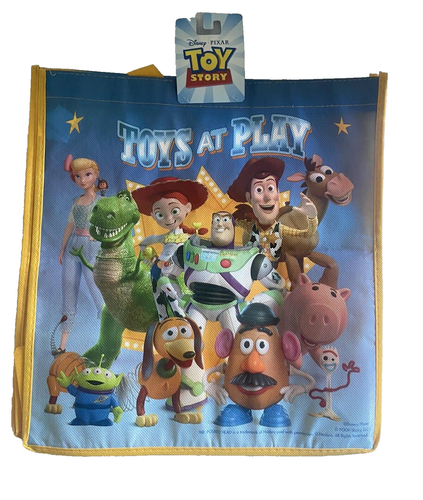 Disney Pixar Toy Story Gang Buzz Woody + wiederverwendbare Tragetasche 13"x13,5"x6,5" NEU - Bild 1 von 2