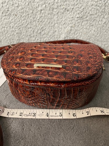 Brahmin Briar Pecan Melbourne Crossbody Handbag Eye Medallion - Picture 7 of 12