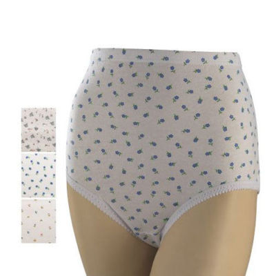 12 PAIRS Ladies Tunnel Elastic Briefs Knickers Pastel Colours 100/% Cotton