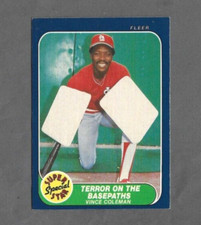 Vince Coleman RC St. Louis Cardinals Super Star Special 1986 Fleer #637