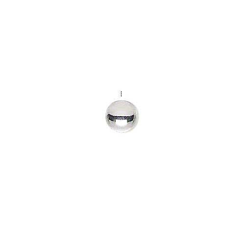 20 Little 3mm Round Bead Ends for Memory Wire Jewelry Plated Over Brass Metal - Picture 2 of 5