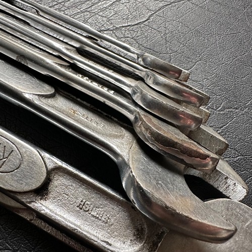 SET OF 7 VINTAGE KING DICK WHITWORTH BS VR VICTORIAN RAILWAYS SPANNERS TOOLS - Picture 11 of 15