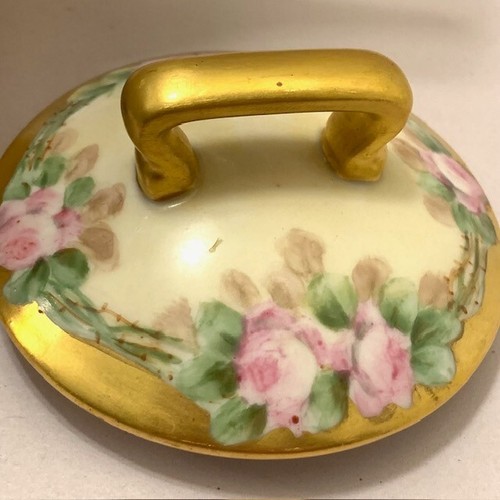 Limoge Teekanne T&V France Rose Handbemalt Roségold Art Deco Antik Selten Vintage - Bild 5 von 24