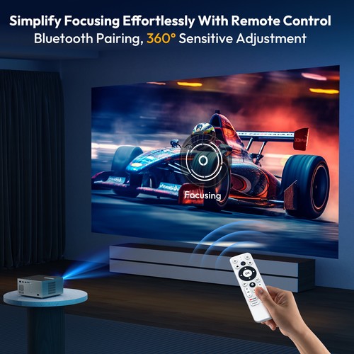 8K HD Projector 4K Native 1080P 600ANSI 5G WiFi Video Home Theater Cinema HDMI - Picture 47 of 55