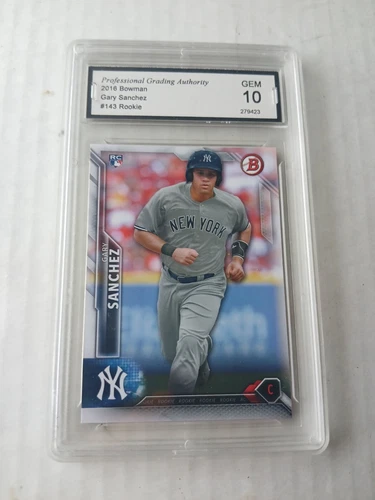 GARY SANCHEZ 2016 BOWMAN CHROME ROOKIE RC PGA 10 GEM MINT YANKEES ORIOLES