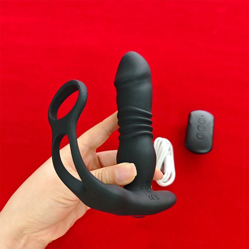 Male Prostate Massager Vibrator Thrusting Anal Butt Plug Dildo Sex Toys for Men - Picture 15 of 21