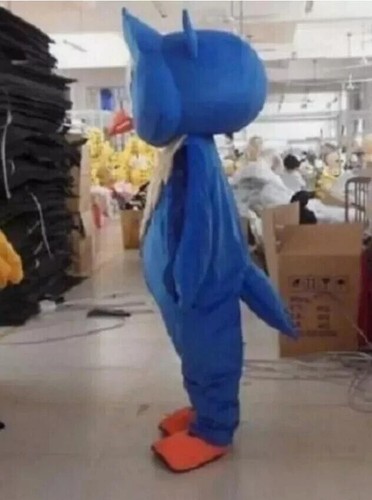 Halloween Cosplay Big Blue Owl Mascot Costume Suits Party Game Dress Adult Size - Picture 2 of 4