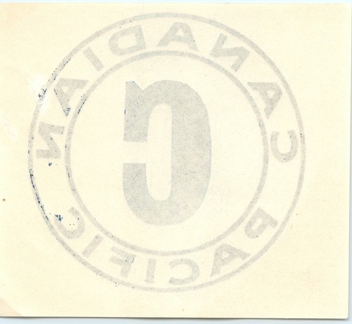 Etiqueta de equipaje C Canadian Pacific Line c1930 Ocean Liner Railway C42 - Imagen 3 de 3