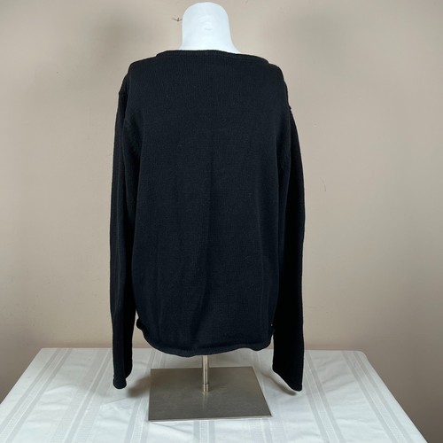 Classic Elements Sweater XL Poinsettias Snowflakes Christmas Holiday Glitz - Picture 5 of 7