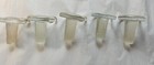 5 Clear Glass Bottle Stoppers, 1.25" diameter
