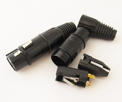 5pcs SL5230 XLR Gold 3pin Female Microphone Mic Speaker Cable Audio Connector - Picture 4 of 4