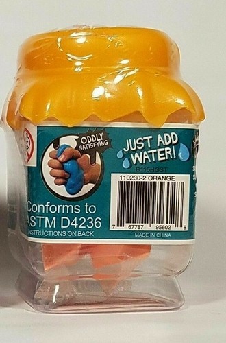 New Jammin' Jellies Orange Scented Squishy Slime Kit just Add Water in CUTE Jar! - Picture 3 of 3