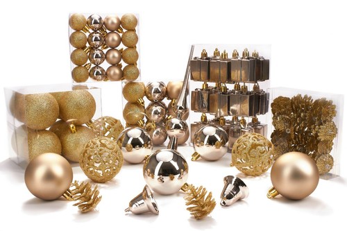 101 Weihnachtskugeln Christbaumkugeln Set Christbaumschmuck bis 6 cm Ø + Spitze - Bild 42 von 92