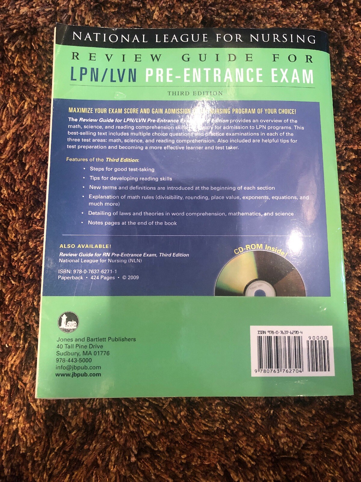 Paperback, for Revised) Nursing Pre-Entrance Exam NationaL League LPN/LVN (2008,  Guide League Nursing by NationaL Review