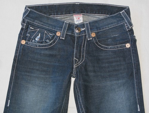Jean recto ajustado True Religion Billy para hombre talla 30 x 31 patas estrecho 100 % algodón - Imagen 5 de 13