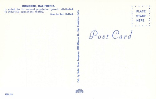 Postal California Concord 1962 vista aérea como nueva N44 - Imagen 2 de 2