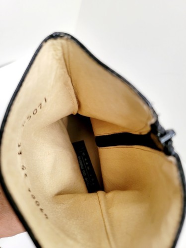 Duque da Milano Men's Black Boots Sz 7 Mexican Sz 25 Zip Leather - Picture 5 of 7