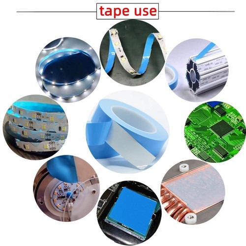 CPU LED Strip Heatsink Thermal Conductive Adhesive Tape Blue Heat Transfer Tape - Photo 6/28