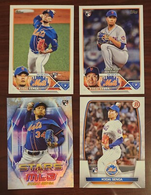 Alonso Rookie Blue (4) 2023 Senga Alonso Rookie RC Topps Bowman Refractor Debut Stars of ...