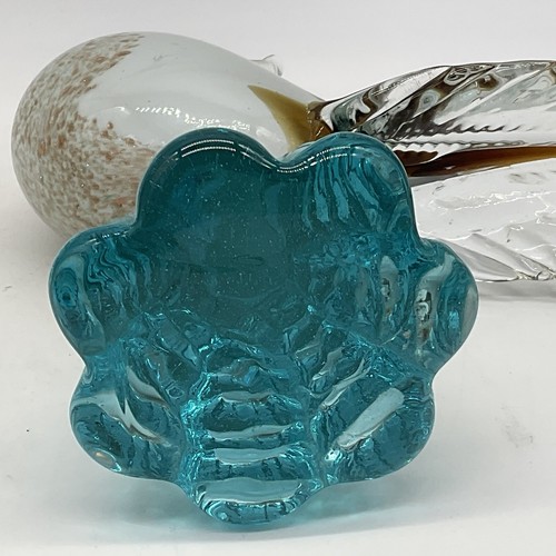 Estatuilla vintage de pájaro faisán amatista de cristal soplado a mano de Murano 12" MCM - Imagen 6 de 11