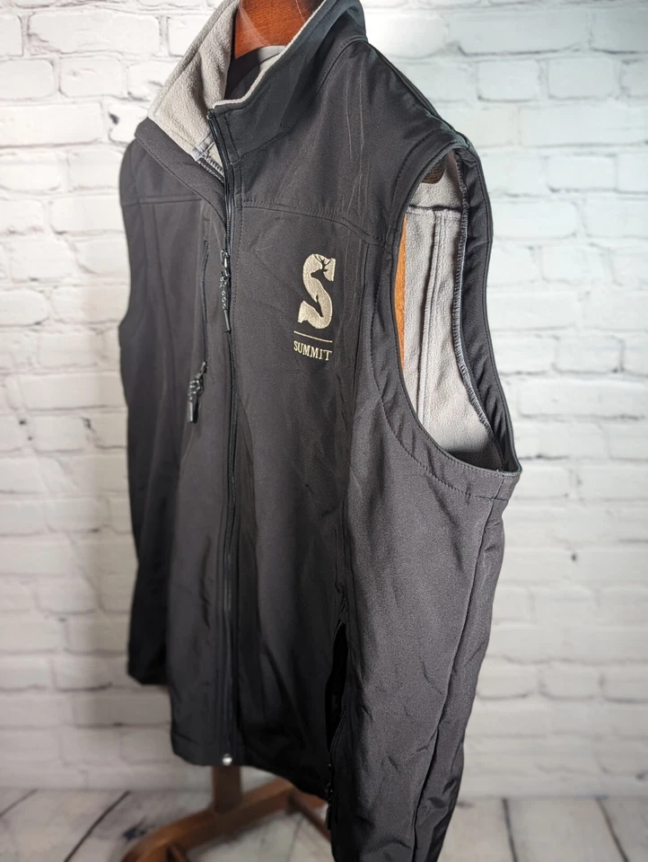 Chaleco Summit Tree Stands Para Hombre Talla 2XL Negro LOGO CREMALLERA COMPLETA Vellón Caza Foto 2 de 4