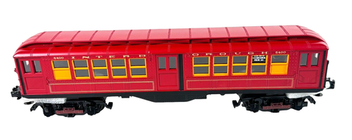 30-2448-3 MTH O-Gauge Metropolitan Red 2-Car Lo-V Non-Powered Subway Set - Picture 6 of 9