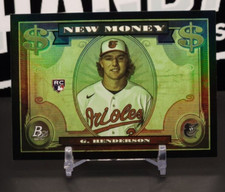 Gunnar Henderson (RC) 2023 Bowman Platinum - New Money #NM-1