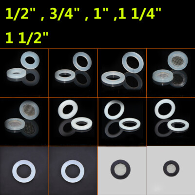 #ad Silicone Rubber Washers PTFE Seal O Rings Pipe Gasket 1 2quot; 3 4quot; 1quot; 1 1 4quot; 1 1 2quot; $7.73