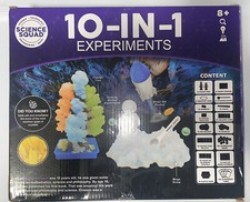 STEM 10 IN 1 Experiment Kit Science Squad Crystals 10 Amazing Engineering Math