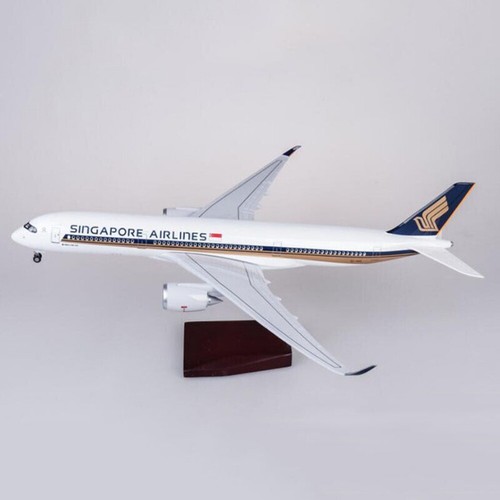 1:142 Singapore Airlines A350 Airplane Model Decoration w/ LED Light Wheel Gift - Picture 5 of 12