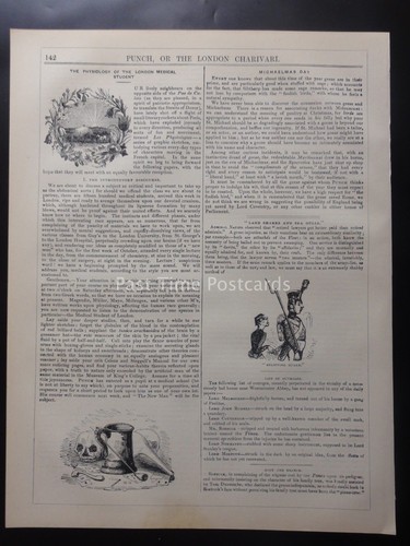 c1841 PART 1 PHYSIOLOGY OF THE LONDON MEDICAL STUDENT Political Satire & Cartoon - Picture 2 of 2