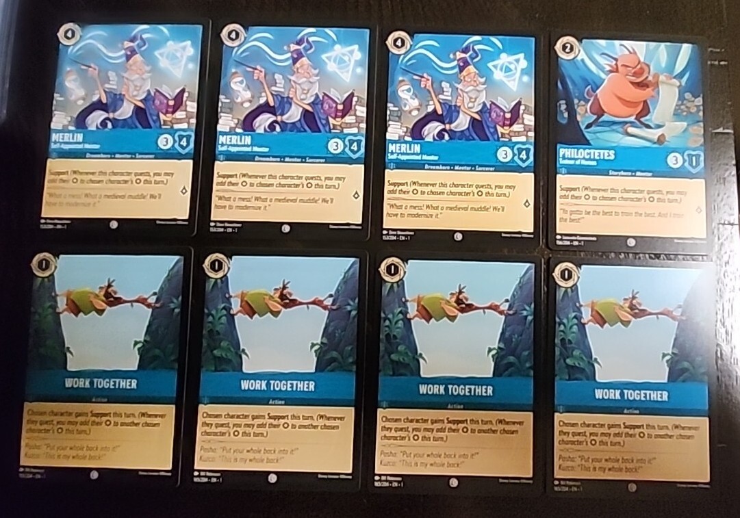 SSP- RARE Lorcana ERRATA Errors And Character Text Errors (8) Cards- Exact  Shown