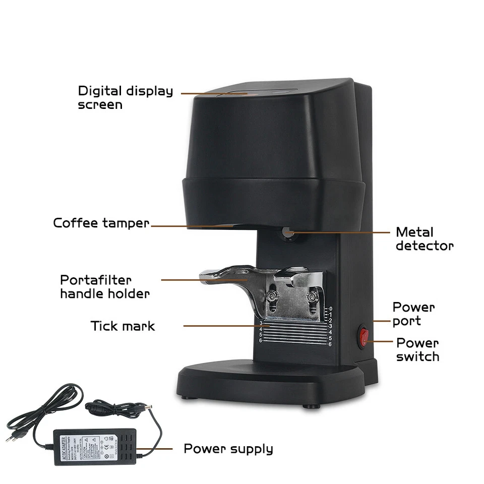 Commercial 58MM Electric Automatic Coffee Tamper Professional For Espro AU Plug - image 3 of 4