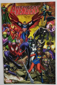 AVENGERS-0-1ST-APP-ULTIMATES-TEAM-ADAMS-VARIANT-NM-1-25-SPIDER-MAN-BLACK-WIDOW