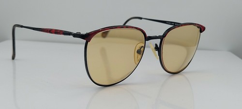 Vintage Jonathan Sceats W29 966 Sonnenbrille schwarz oval NUR RAHMEN