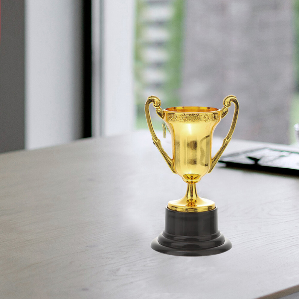 6pcs Mini Gold Plastic Trophies for Sports Competitions eBay