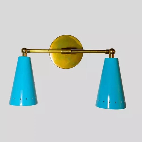 1950'S Mid-Century Modern Wall Sconce Italian Sputnik Brass Wall Sconces - Picture 3 of 3