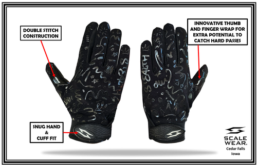 Just For You Momma Football Receiver Gloves Sticky Tacky Pro Grip Joker Jester - Picture 20 of 162